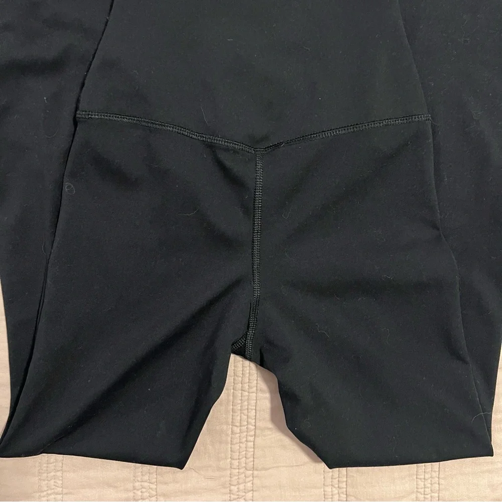 EUC Yogalicious Lux Black Crossover Flare Pants - Picture 5 of 8